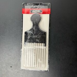 Vintage Ace Hair Pick lift Comb‎ Black And Metal NIP 2012
